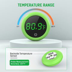 PAIZOO digital thermometer clear display shows precise tank temperature for aquatics.