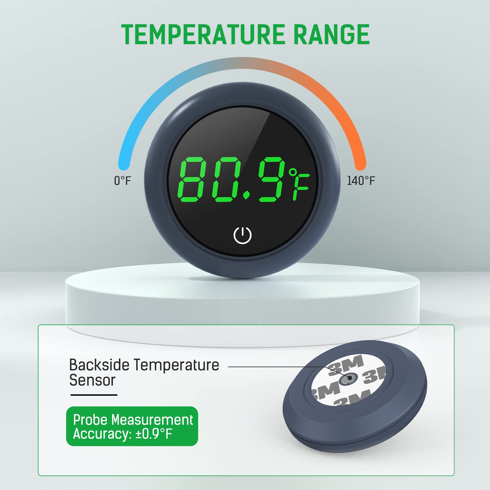 PAIZOO outside-mount thermometer enabling wire-free temperature tracking.
