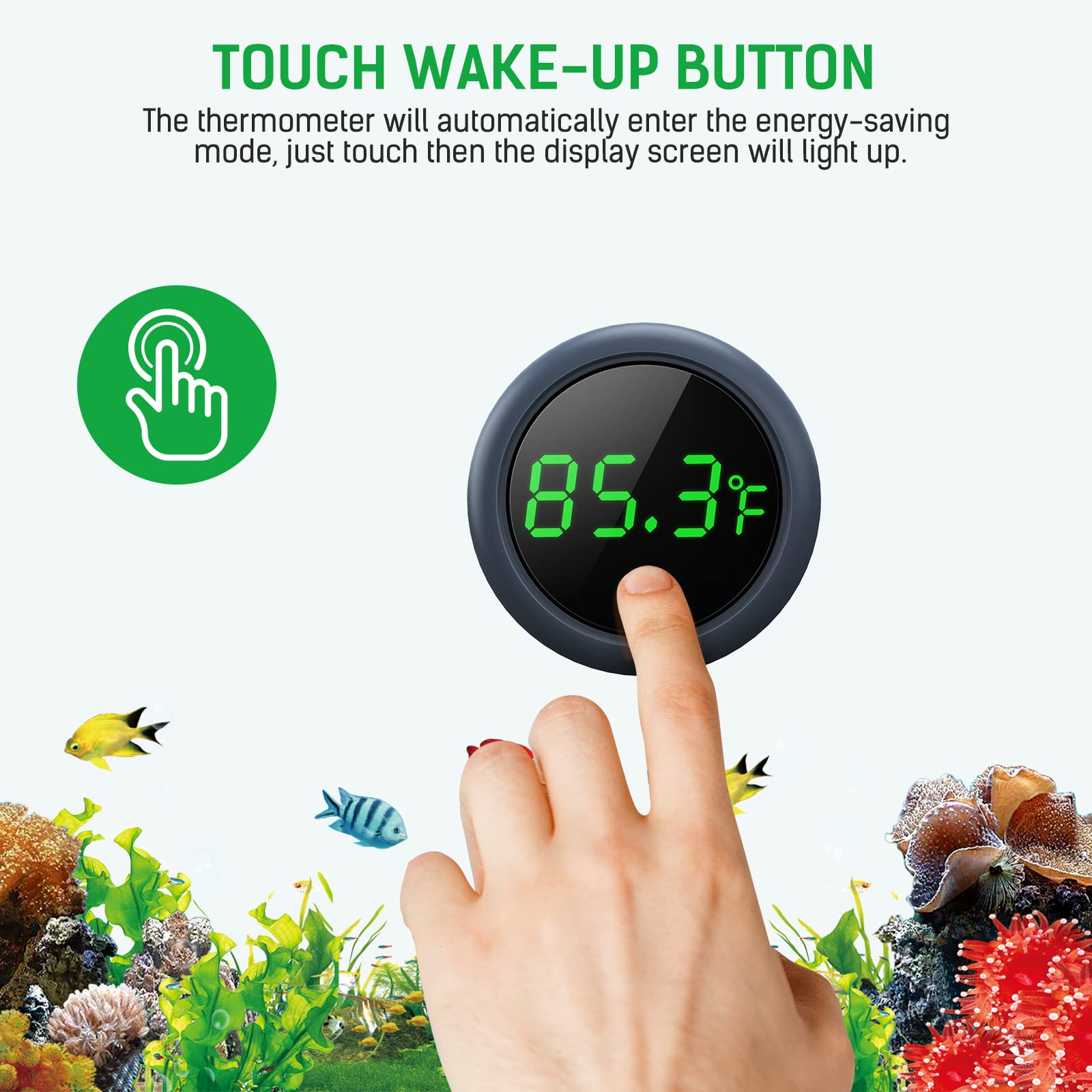 PAIZOO thermometer offers 0.9°F precision for stable readings.