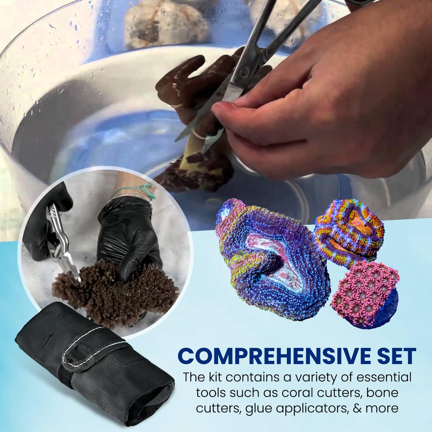 PakCan propagation tools offer a complete setup for diverse coral fragging.