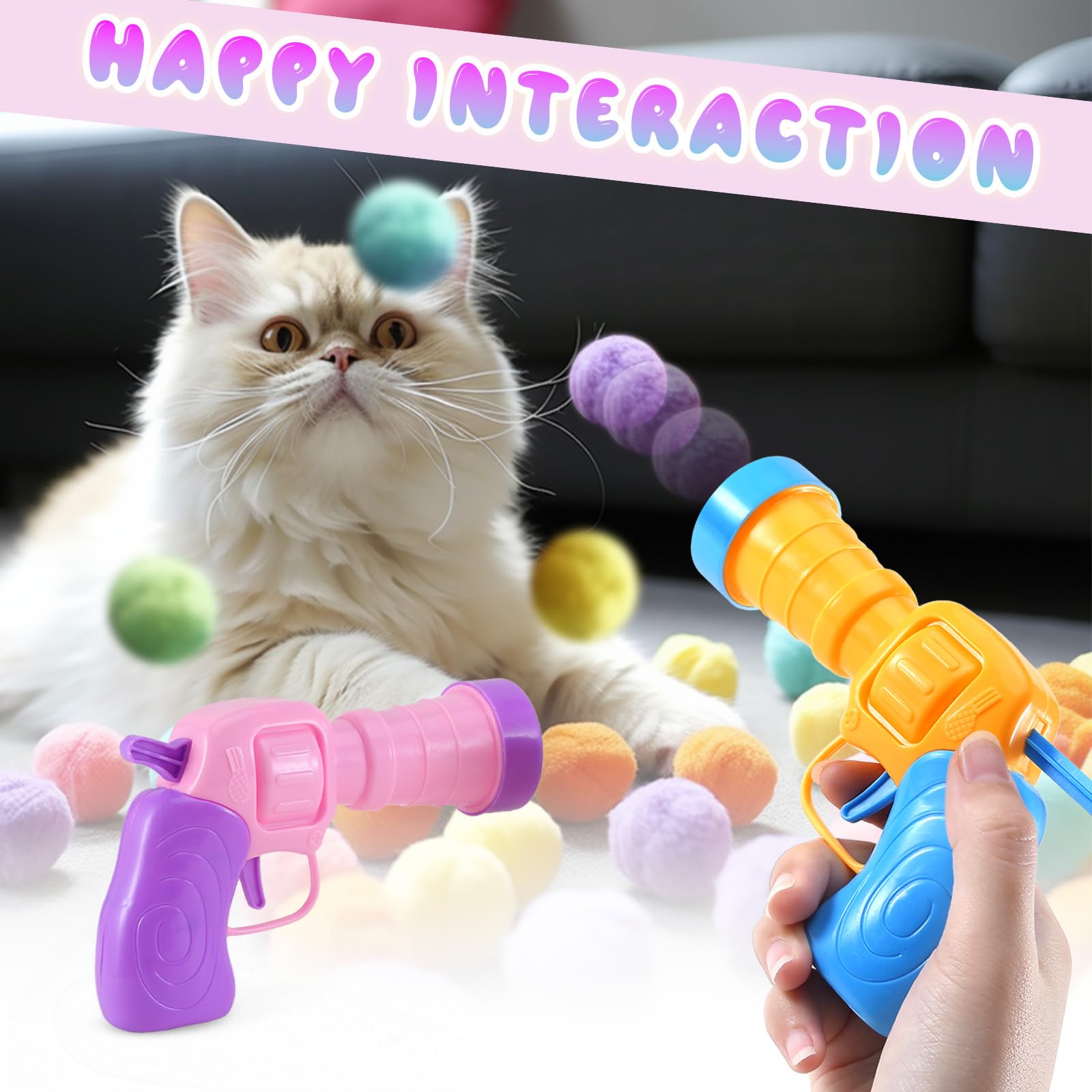 PAKESI cat-ball-colorful-balls: vibrant chase targets to boost feline activity