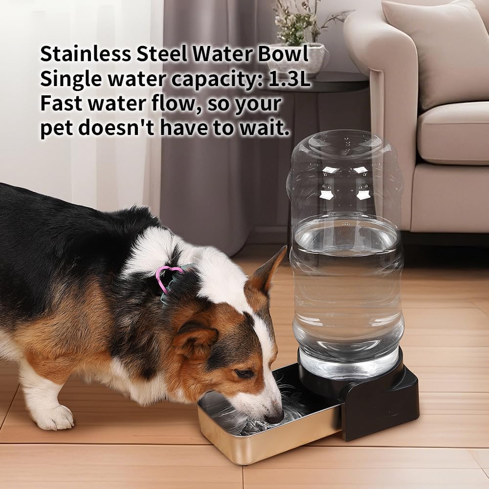 PAKEWAY gravity-flow with filters keeps water clean as pets drink.