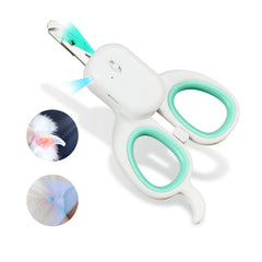PAKEWAY pet nail clipper LED-end illuminates nails for precise trims at home