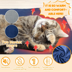 Pakimi outdoor heating pad with chew-resistant cord keeps pets safe