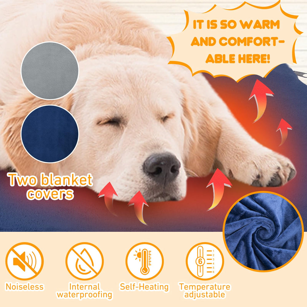 Pakimi fast-heat pet bed shows warmth within 10 minutes for cozy comfort.