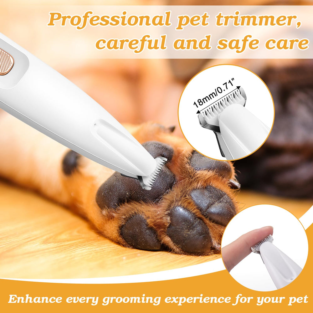Palksky dog paw trimmer operates quietly to reduce pet anxiety during grooming.