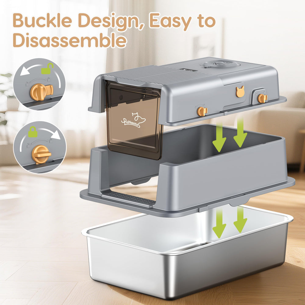 PalNests L7 Ultra includes scoop, mat, and Litter Companion for convenience.