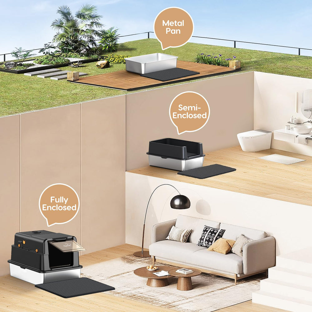 PalNests L8 Max-XXXL includes scoop and mat for convenient setup