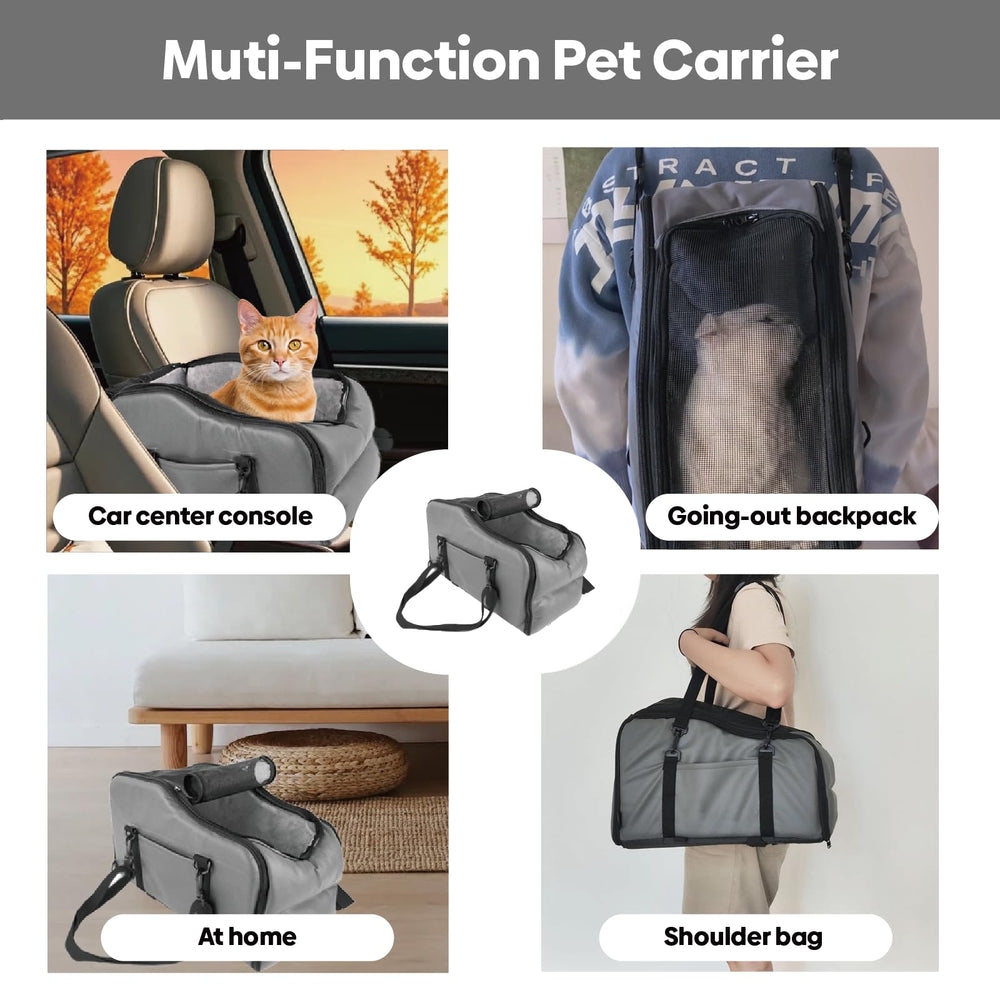 Palsway lockable zipper adds security while your pet rests in the center console.