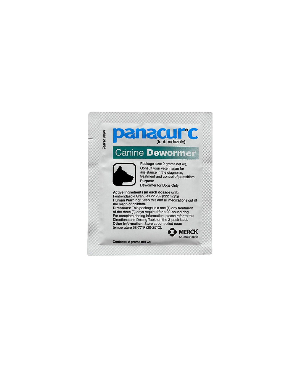 Panacur C visual shows four parasites targeted by the treatment.