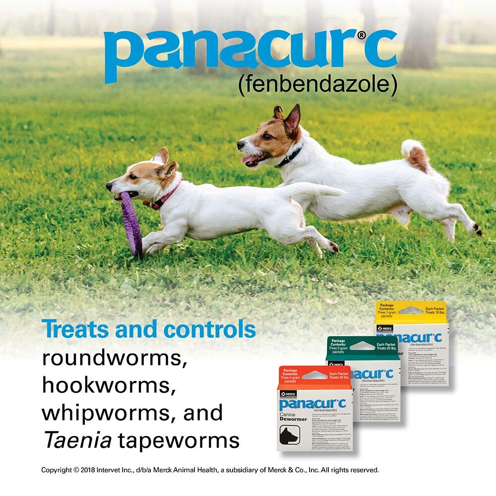 Weight reference chart guides accurate dosing by dog weight.