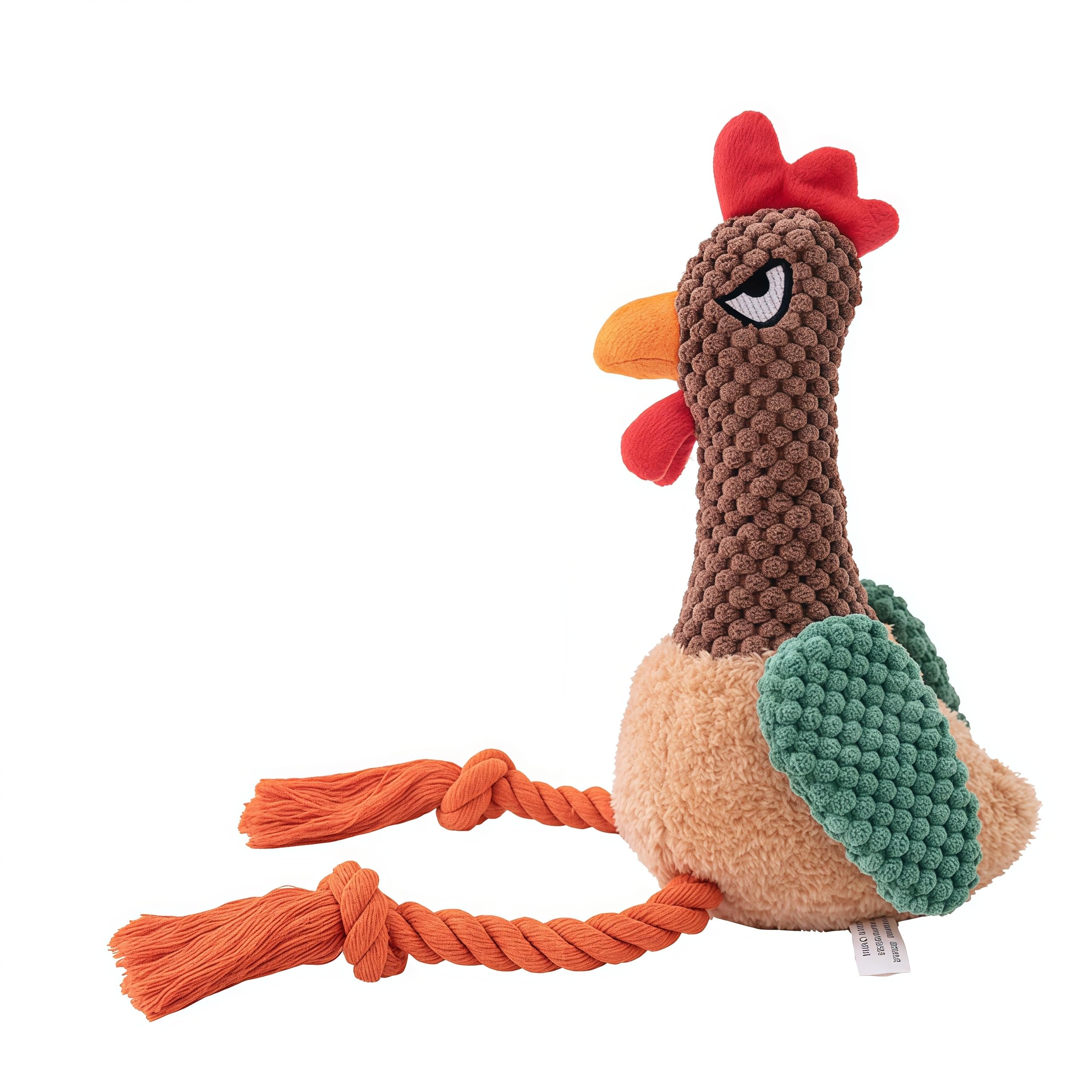 PandySarp plush chicken toy sized for small to medium dogs supports safe, engaging fetch