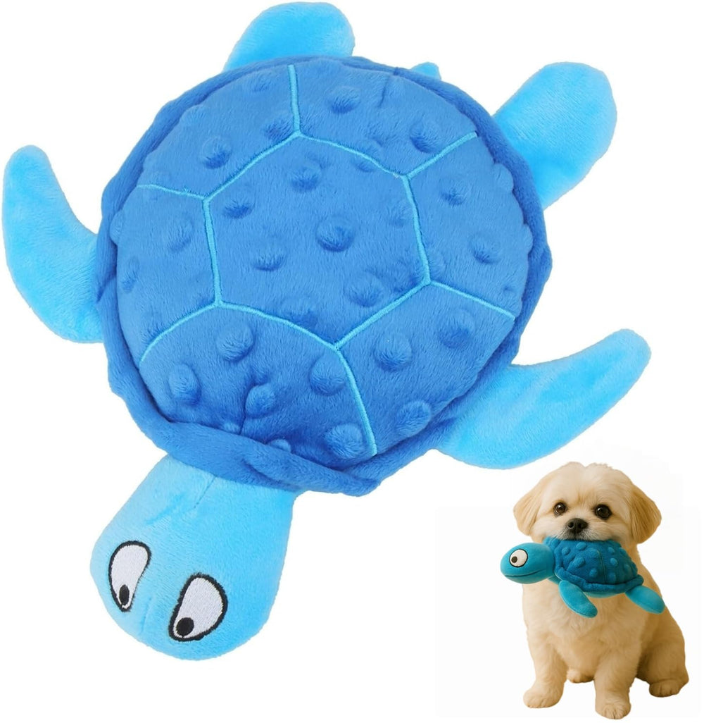 PandySarp squeaky sea turtle toy front view offers engaging play for small dogs