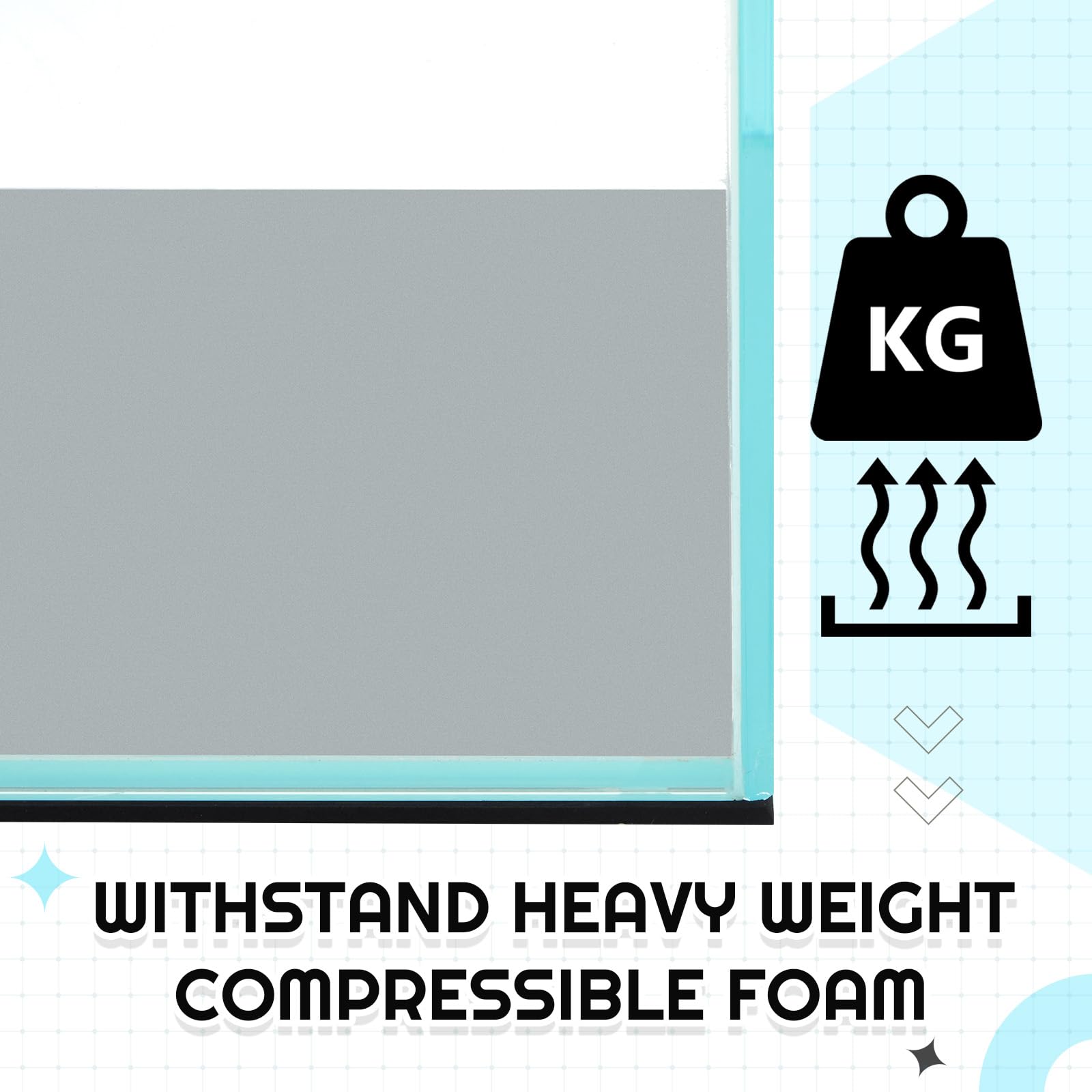 Pangda cuttable mat illustrates custom fit for tank shapes