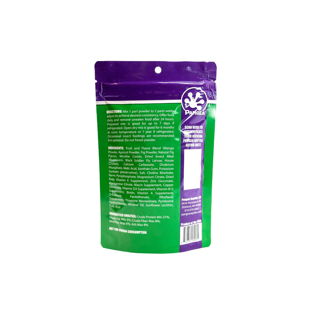 Pangea Fruit Mix Fig & Insects closeup-granules reveal texture and appealing morsels for geckos