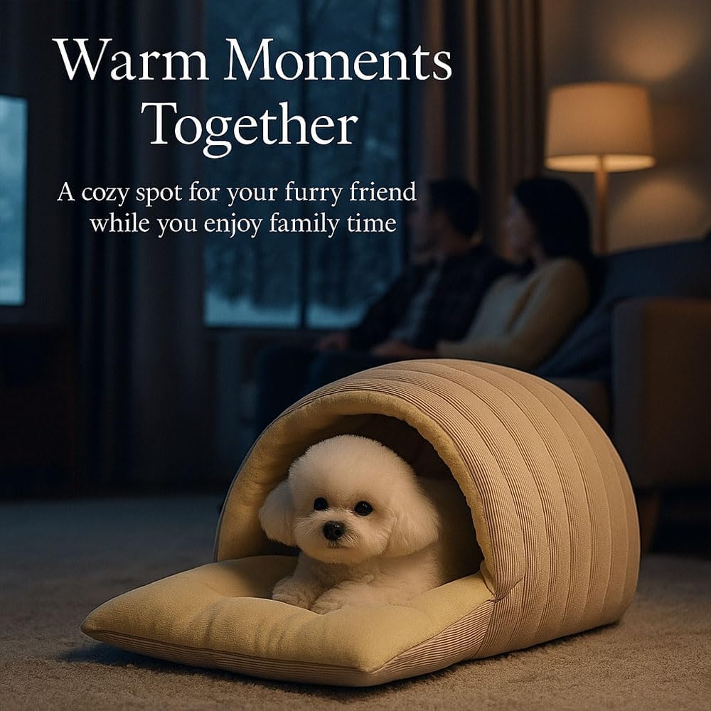 Panmall Cozy Cat Cave Bed large size accommodates cats up to 17 lbs