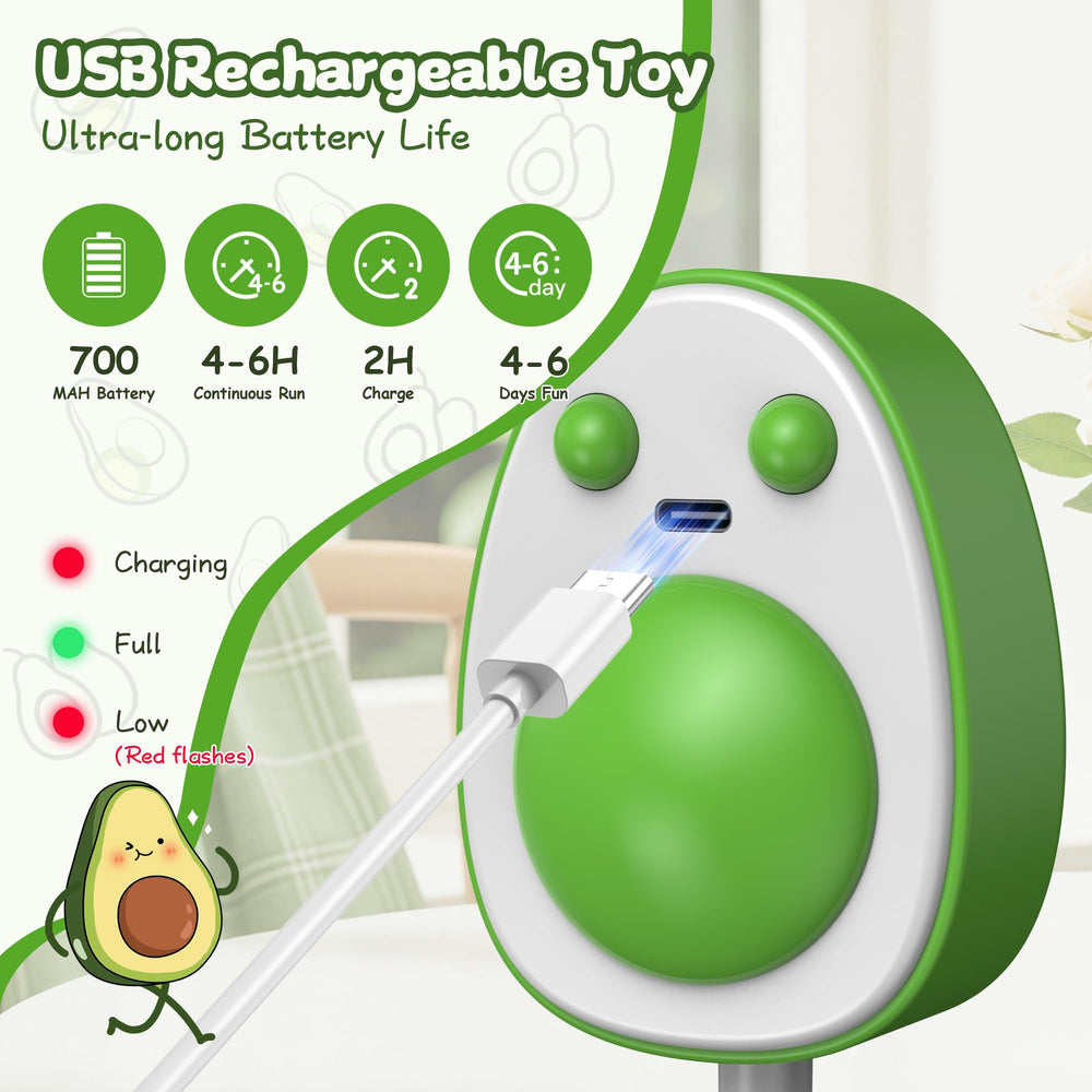 PANRIO automatic hanging cat toy usb-cable for longer sessions of play