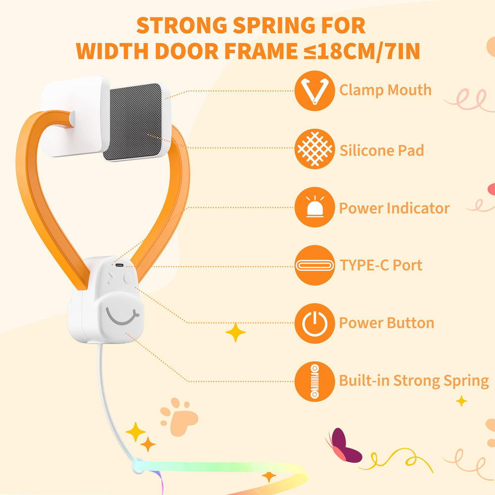 PANRIO feather and rainbow ribbons entice pounce and chase during play.