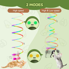 PANRIO mouse wand teaser encourages hunting instincts with dynamic motion for curious kittens.