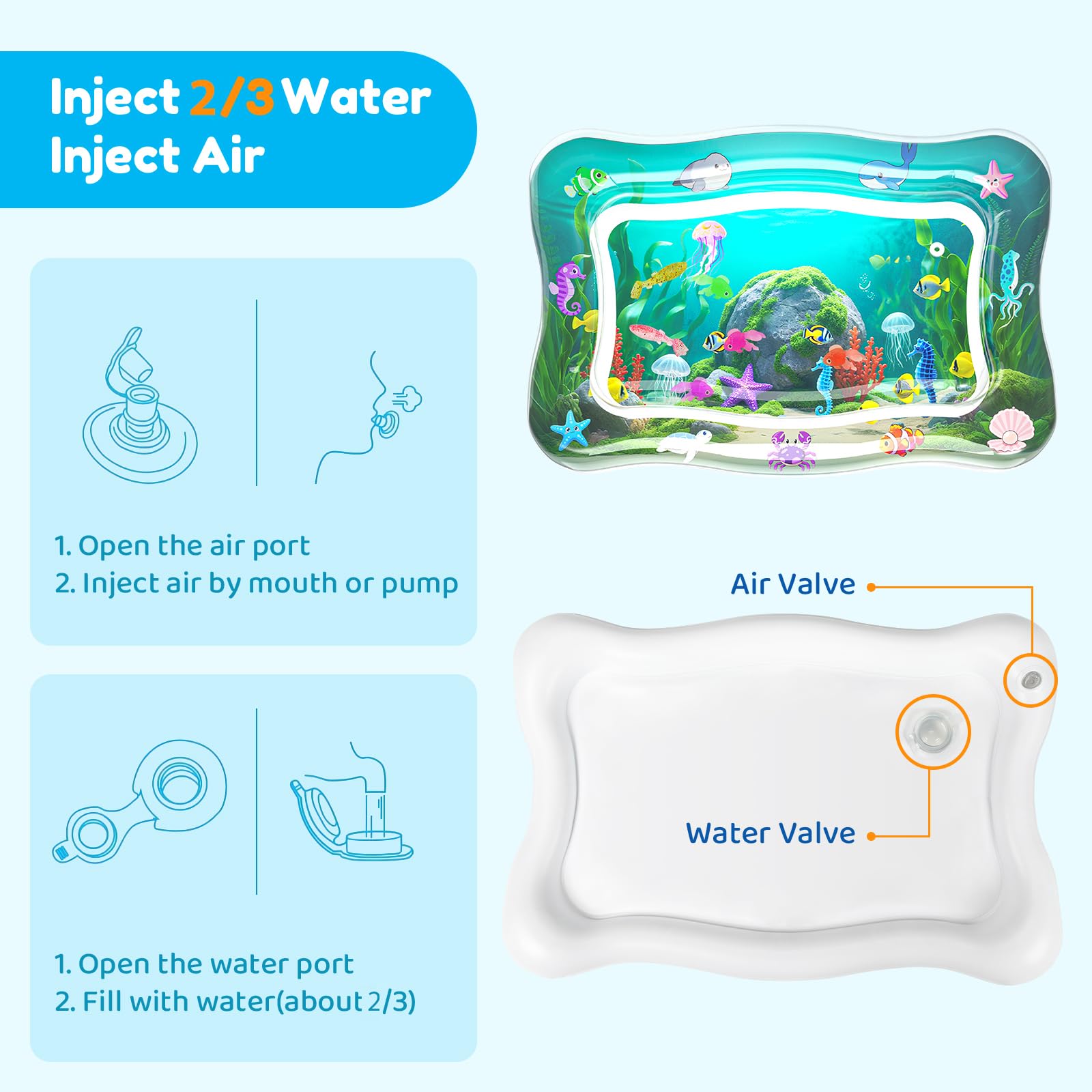 PANRIO mat shown in cooling and warming setups for seasonal comfort.