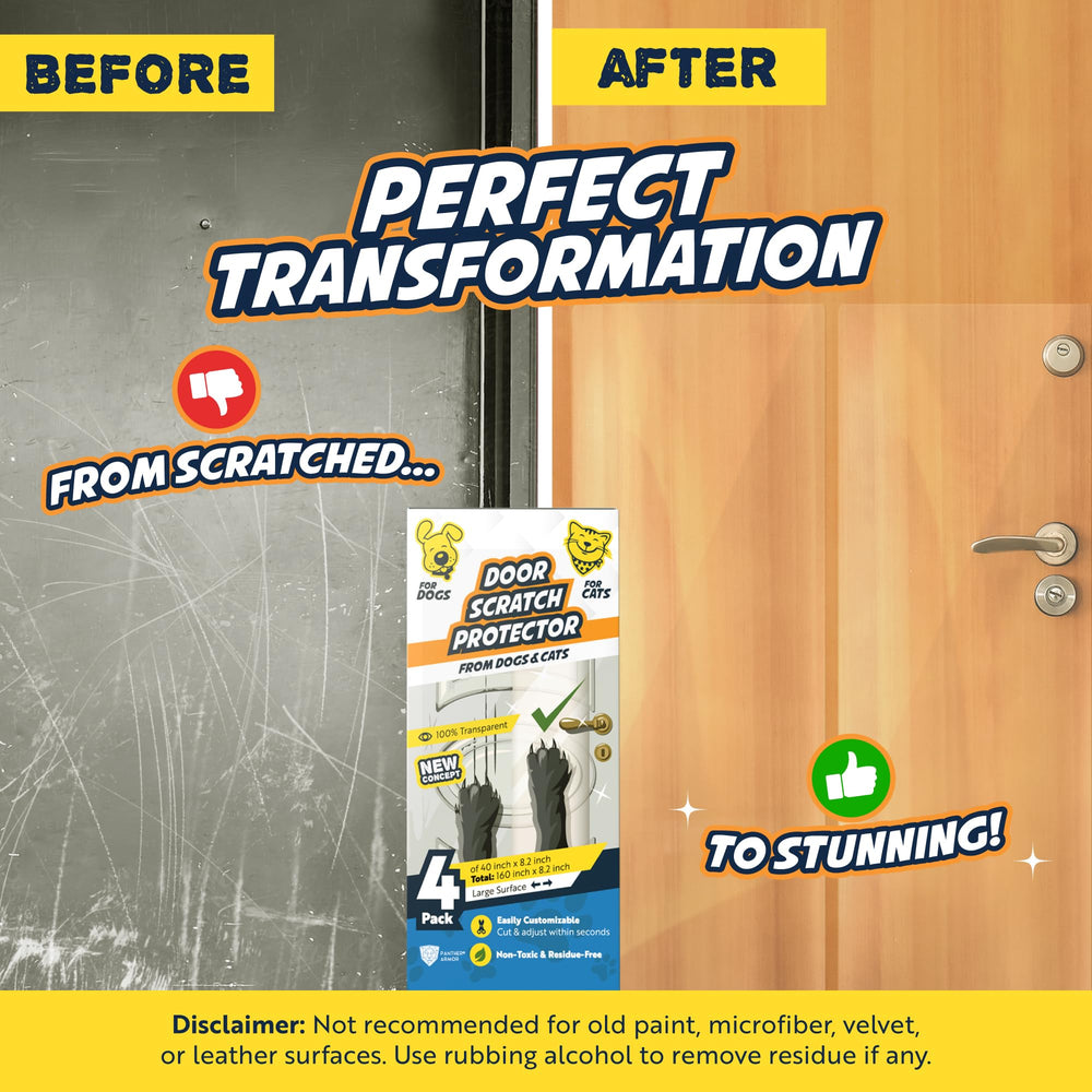 Panther Armor 4-roll set enables quick, clear installation for door and frame protection.