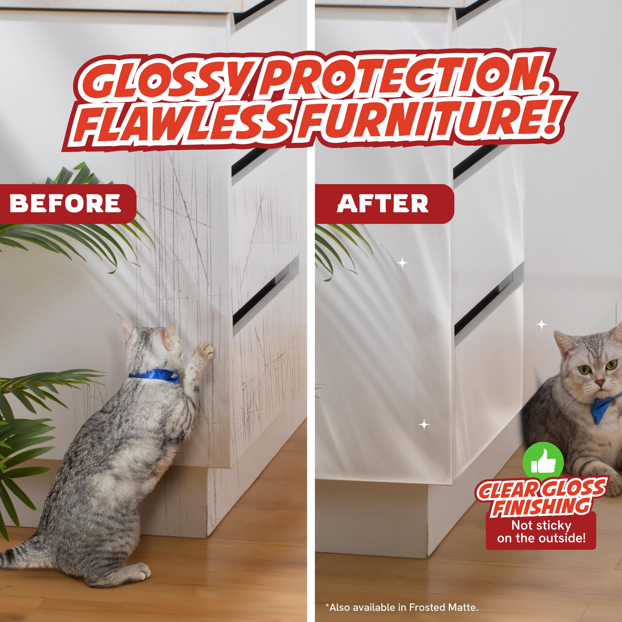 Panther Armor application scene showing cat-scratches guarded surfaces