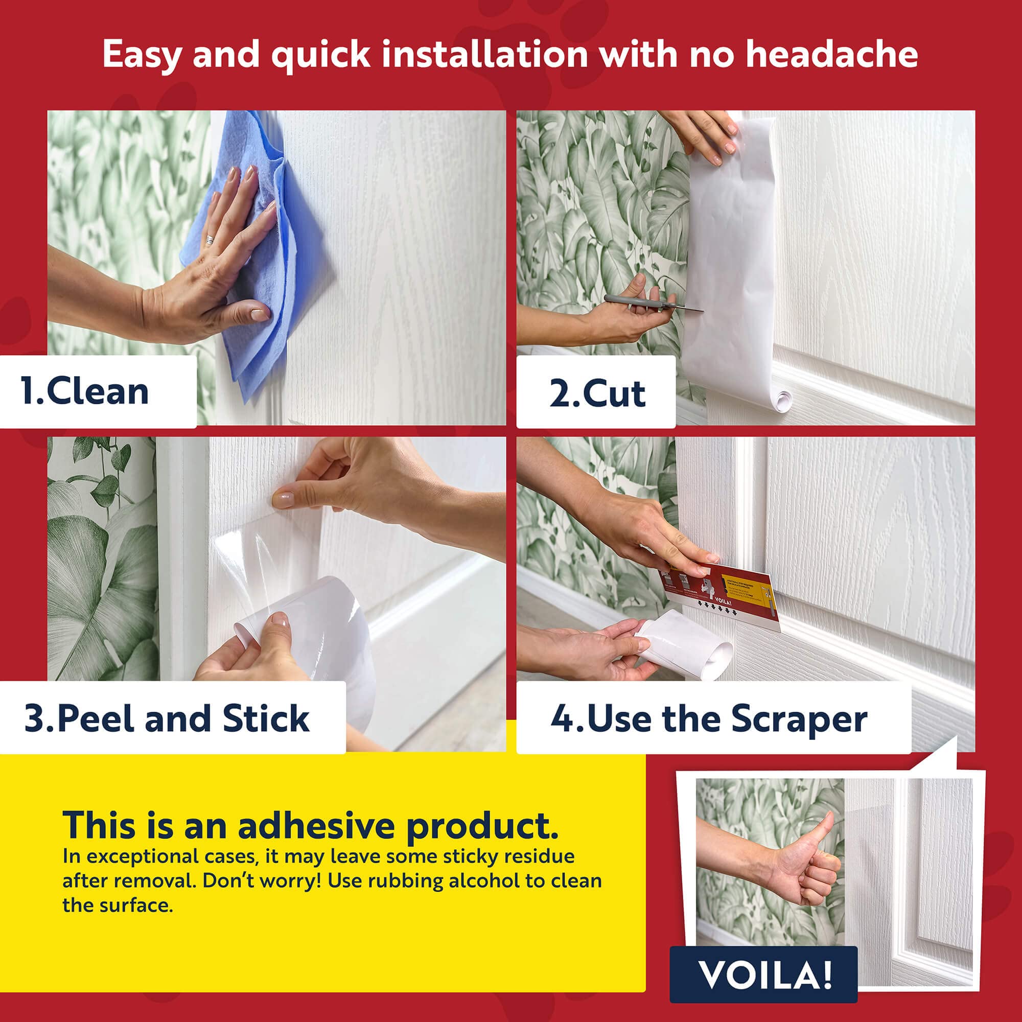 Panther Armor easy-application sheets installed quickly on doors