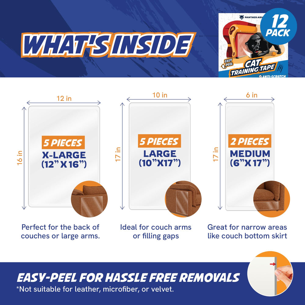 Panther Armor peel tabs enable quick, residue-free application on fabric