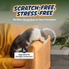 Panther Armor XL sheet covers sofa sides and arms for quick protection.