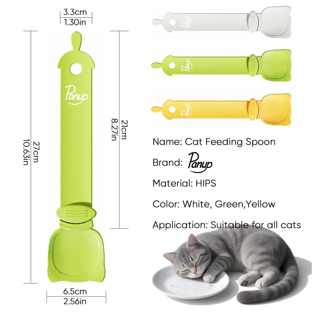 Panup Cat Strip Feeder white close-up highlights durable HIPS material.