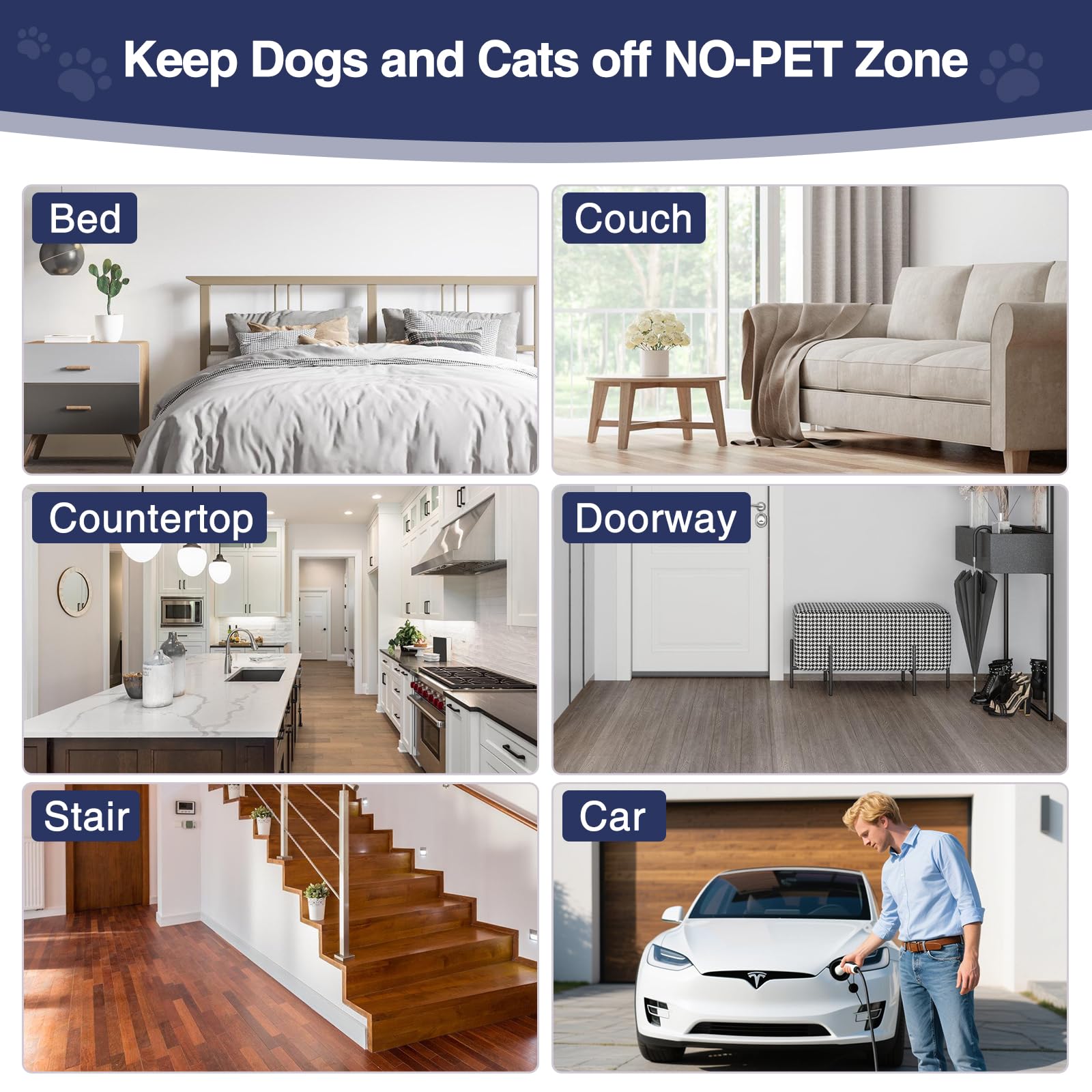 PAPARELA Scat Mat mode selector displays Tone and Static options.