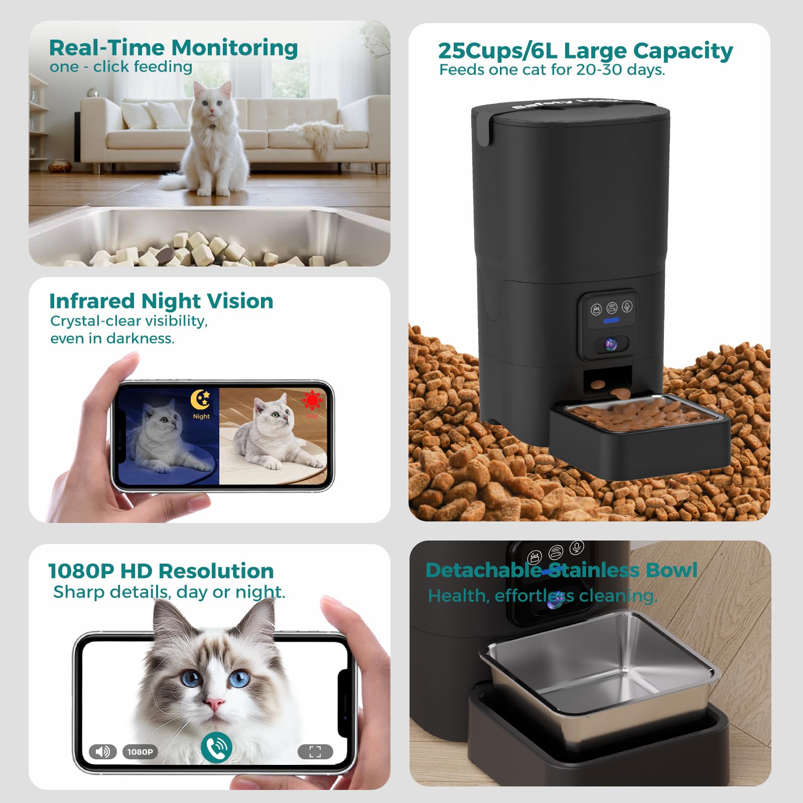 PAPIFEED app control live feed screen enabling remote pet monitoring