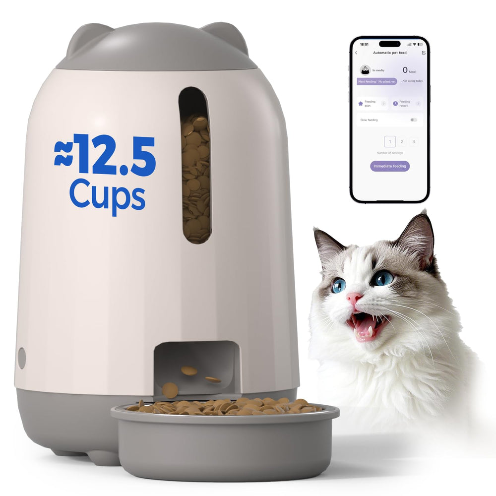 PAPIFEED automatic feeder front view showing reliable meal delivery