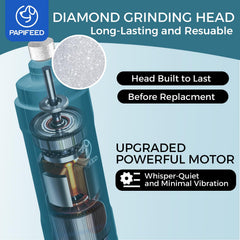 PAPIFEED dog nail grinder side view with 3-speed control