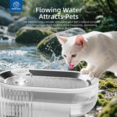 PAPIFEED filter element visible demonstrates multi-layer filtration for crystal-clear water.