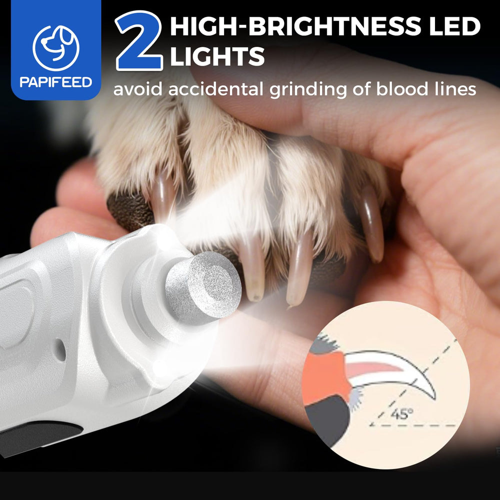 PAPIFEED high-torque motor handles thick nails with smooth polishing.