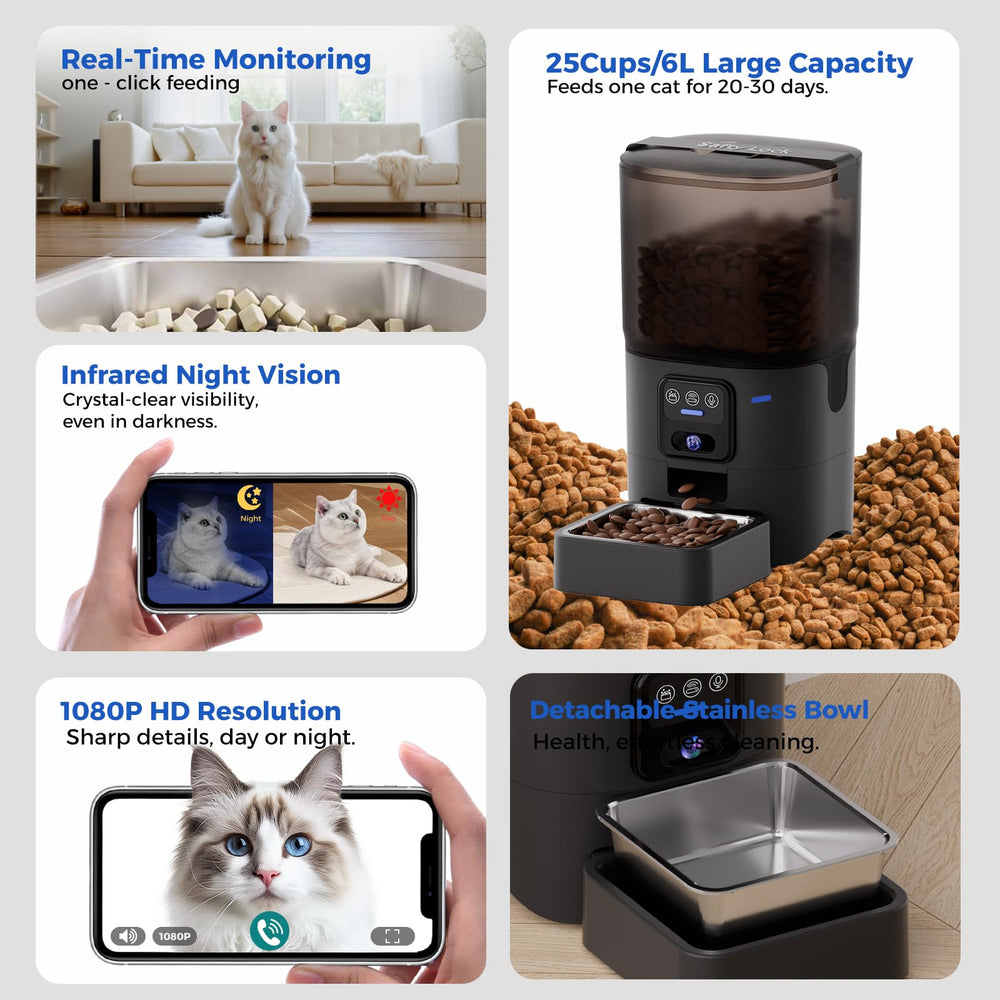 PAPIFEED safety buckle prevents pets from stealing food.