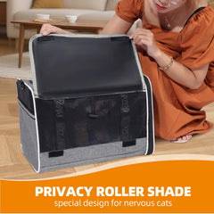 PAPZER cat carrier durable 600D Oxford fabric withstands pet scratching.