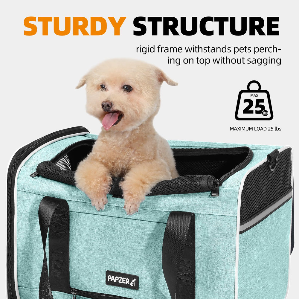 PAPZER escape-proof zippers prevent tampering during busy airport or taxi rides