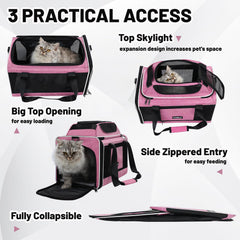 PAPZER inner tether and reflective strap improve safety during travel.