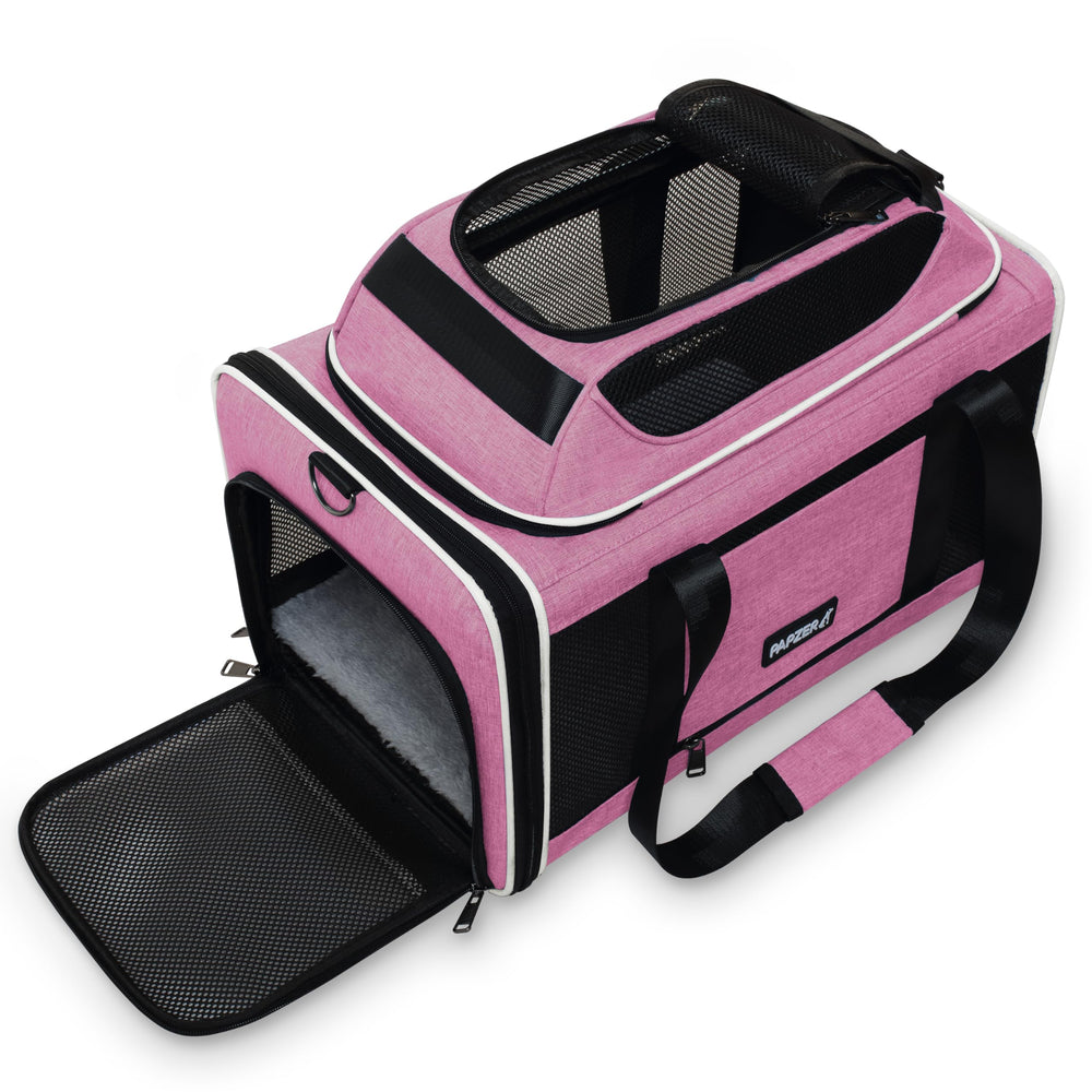 PAPZER versatile travel carrier suitable for cats and small dogs on trips.