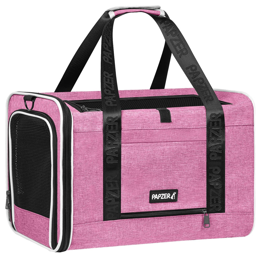 PAPZER airline-approved under-seat carrier suitable for Delta, United, and American