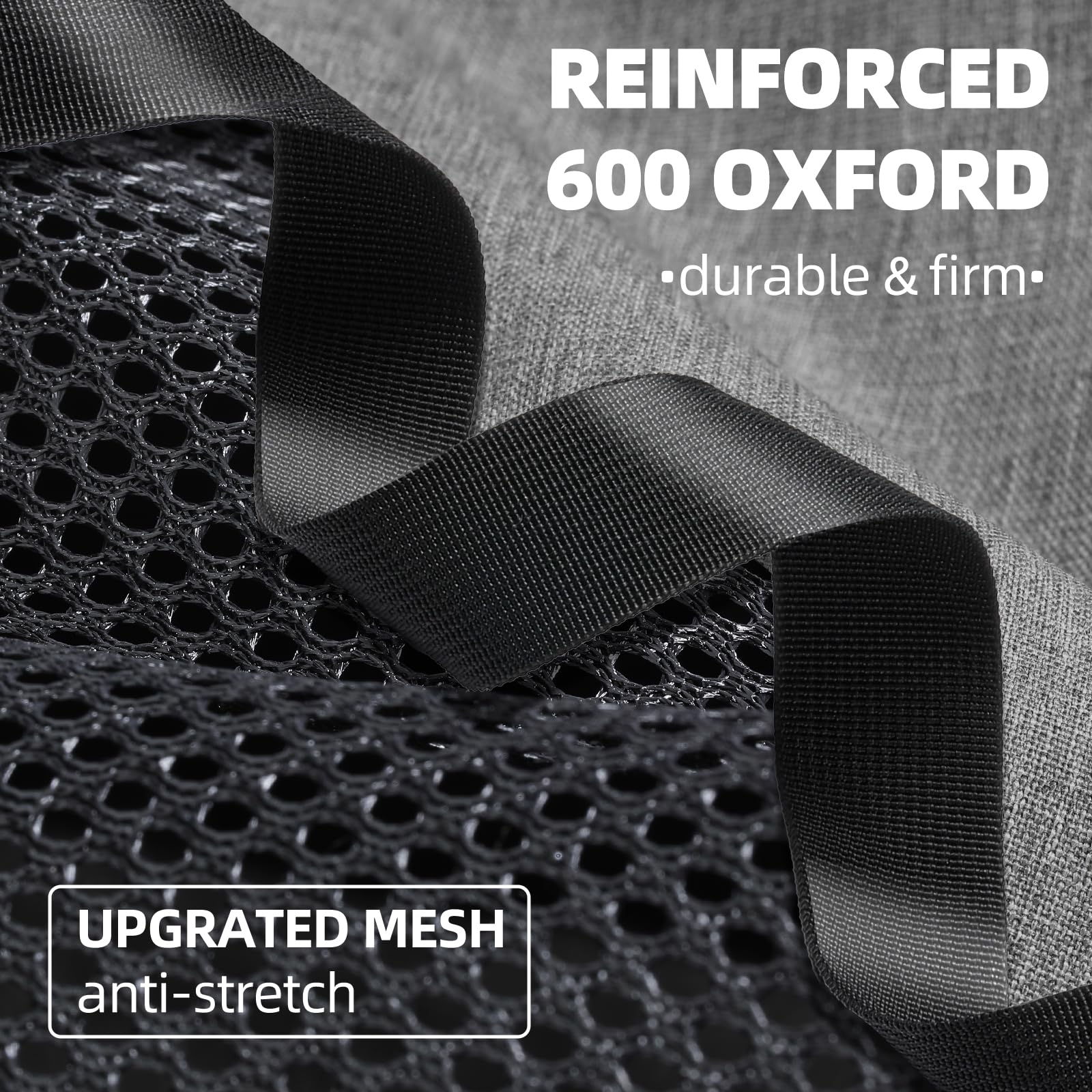 PAPZER ventilated-mesh with 360° airflow for pet comfort.