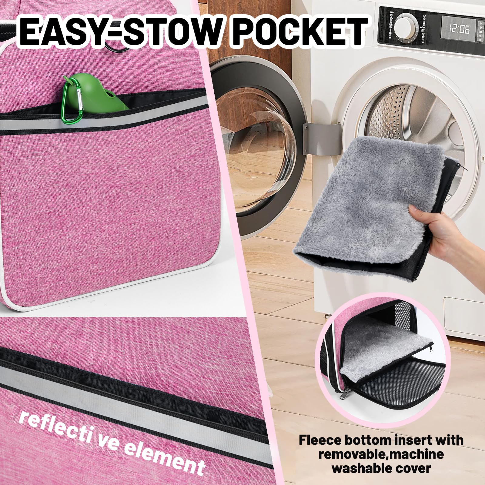 PAPZER wooden base with fleece cover for sturdy support and coziness.