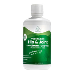 Paramount Pet Health plant-based glucosamine bottle—convenient mobility support for dogs.