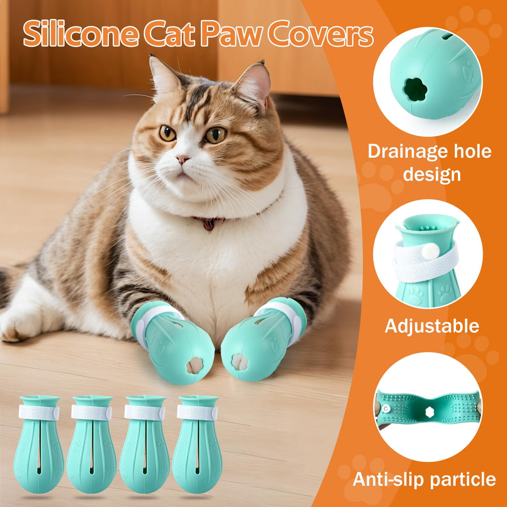 Parawo kit cuidado gato uñas y baño, versátil para cuidado semanal