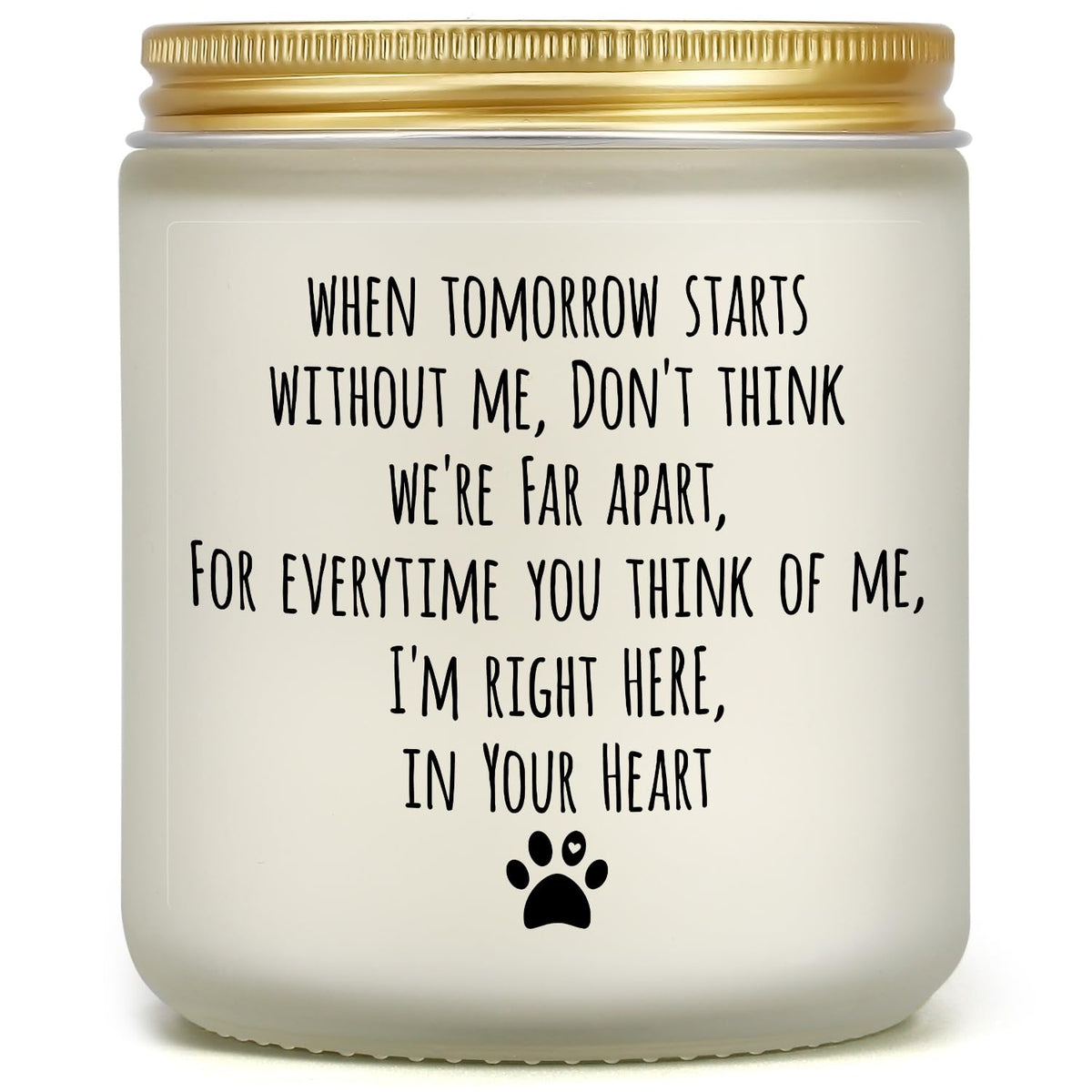 PARDIEUR dog memorial candle in gift box ready for sympathy gift.