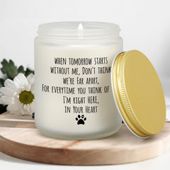 PARDIEUR soy wax candle with long burn time for evenings.