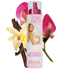 Paris Hilton dog deodorizer bottle for quick odor refreshment