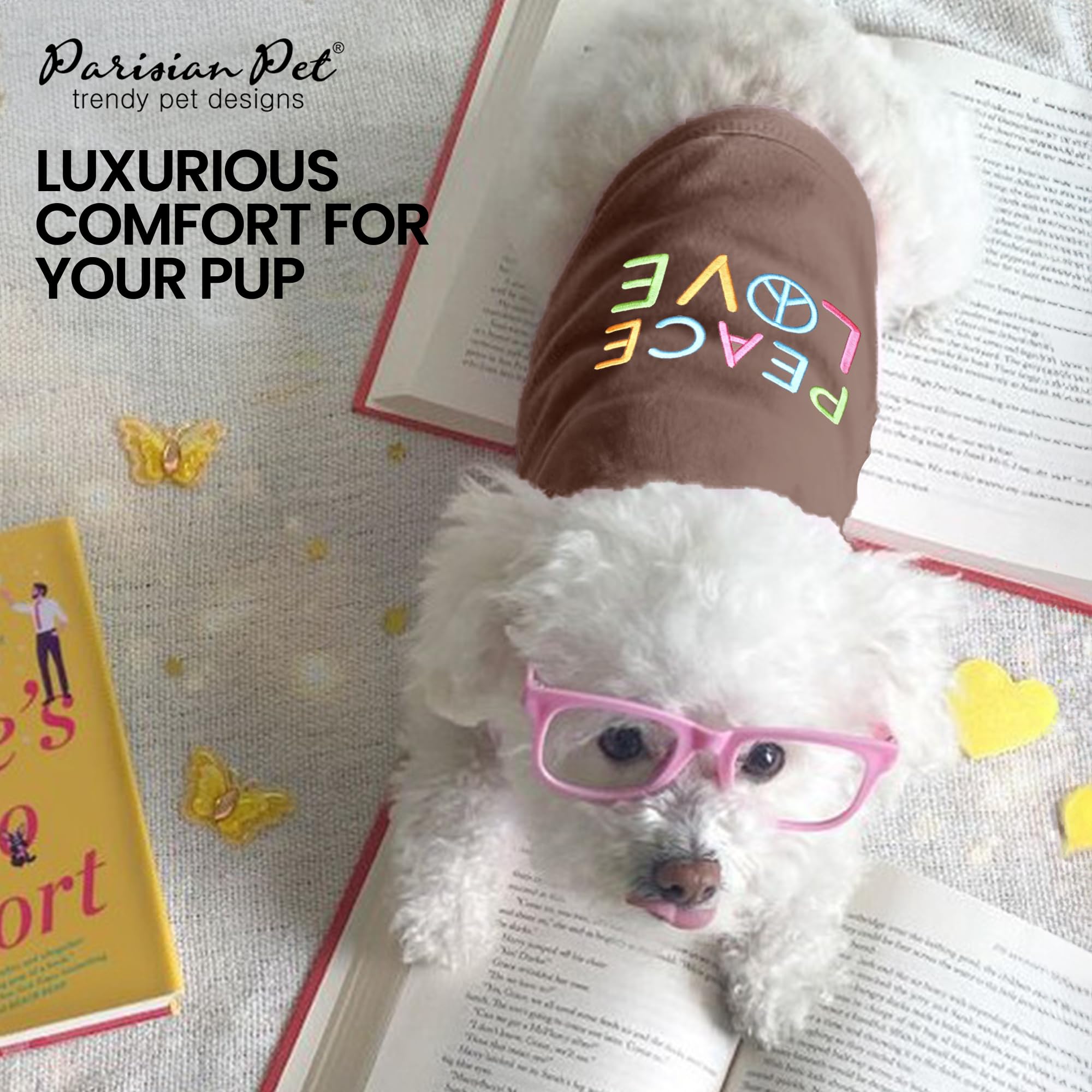Parisian Pet back-length measurement guide supports a comfortable, tailored fit